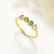 Round Birthstone Ring